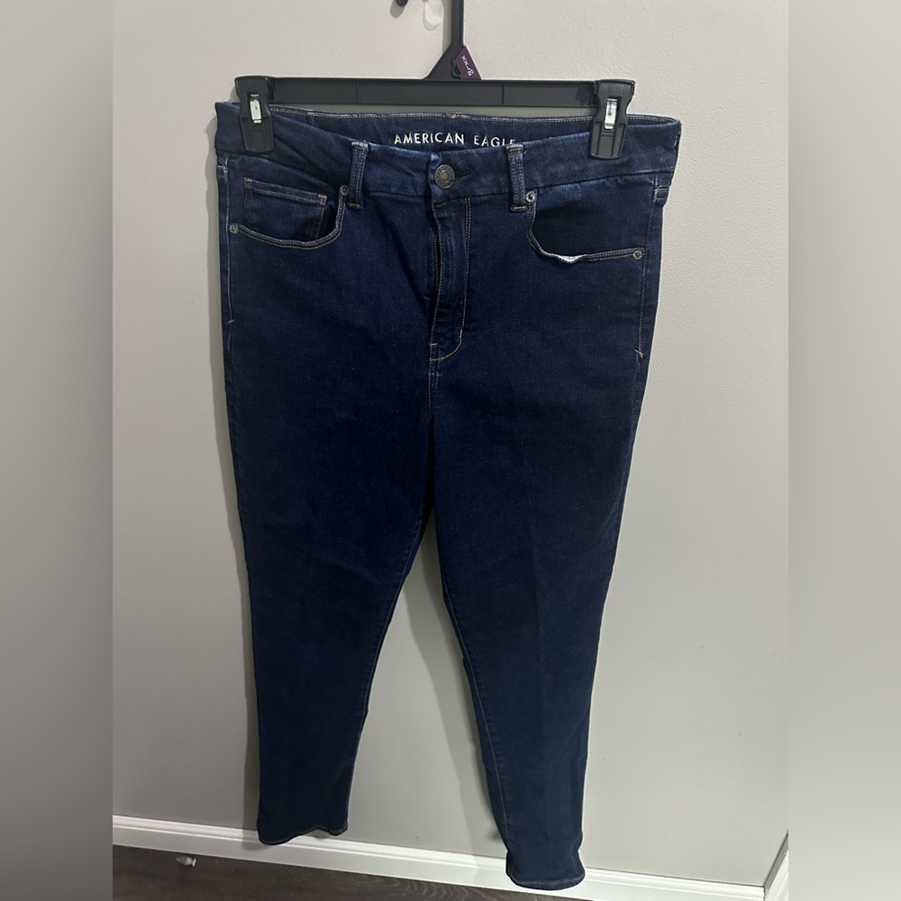 American Eagle Dark Wash Skinny Jeans‎ Sz 14L